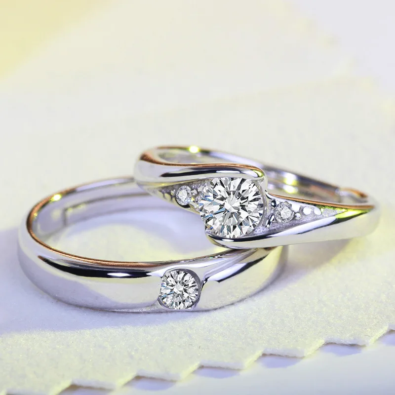 Изысканная мода 925 Anillos серебряные ювелирные изделия кольца с кристаллами для