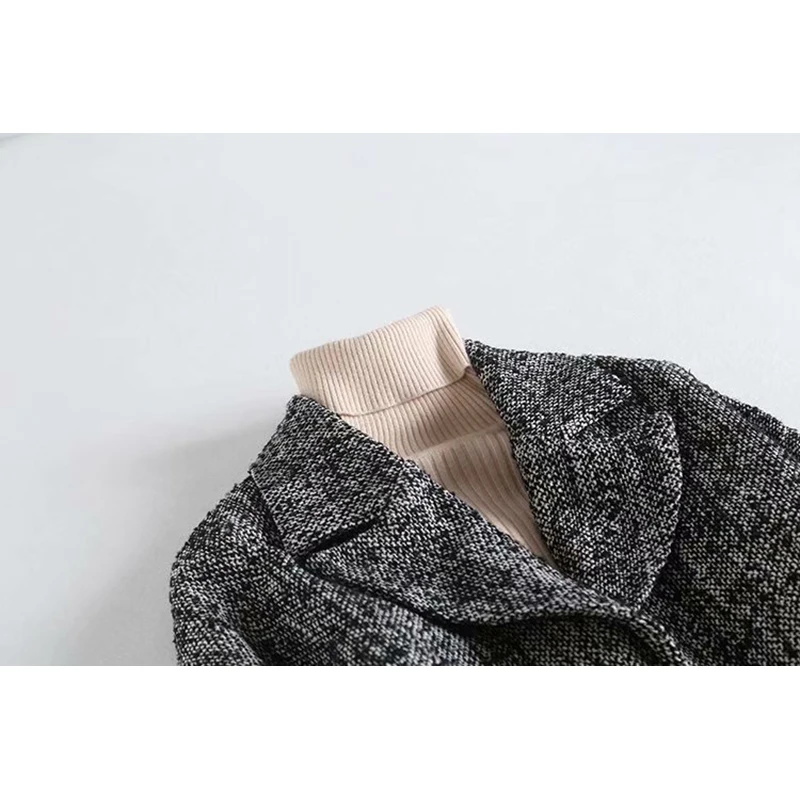 2019 Za Women’s coat wool jacket single breasted solid long warm thick winter manteau femme | Женская одежда
