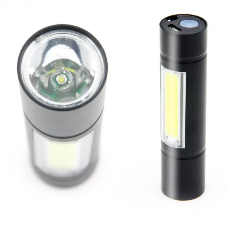 Convenient Led Strong Light Outdoor Fl.shlight Mini USB Charging Party Camping Hike Handheld Lighting Props Fixed Focus/Zoom88 | Дом и сад