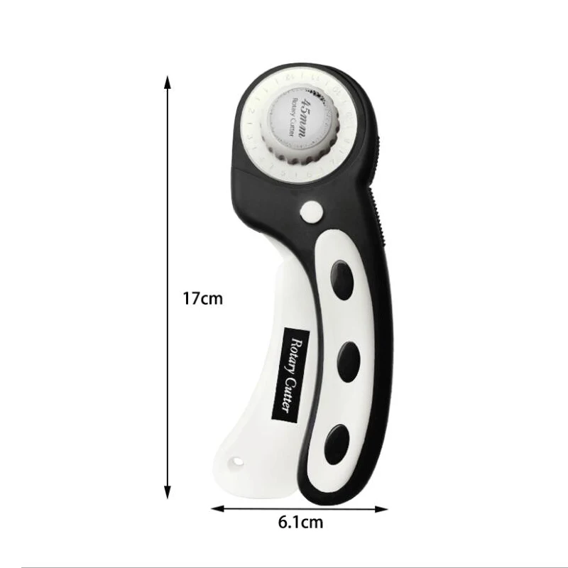 

1 Pc 6 colors DIY 45mm Rotary Cutter With Blade For Fabric, Leather, Paper, Felt Circular Cutting Patchwork Cutting Tools