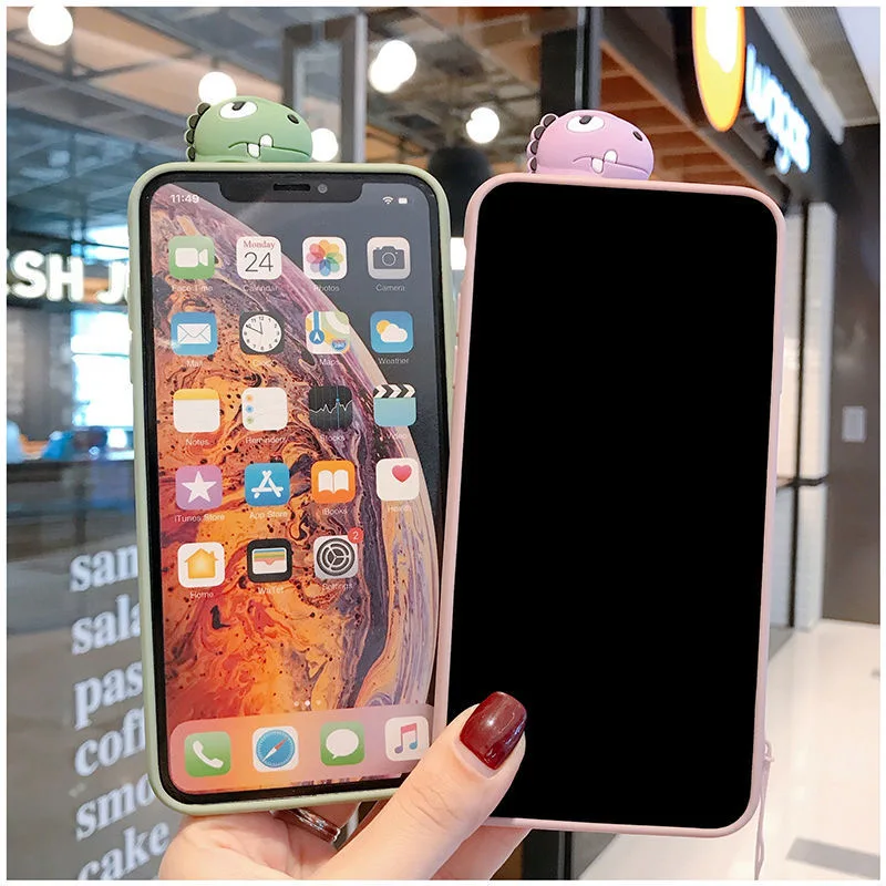 Динозавр для Samsung S6 S7 Edge S8 S9 S10 S20 Plus Ultrar Note 5 8 9 10 20 Мягкий ТПУ чехол телефона с