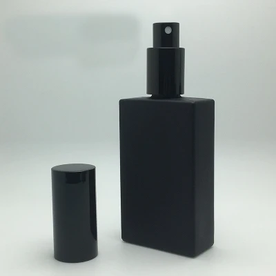 Spray Bottle 50 мл матовый черный пустой стеклянный флакон-спрей для духов, элегантный портативный распылитель духов, Удобный флакон для лосьона/эмульсии для путешественника - Цвет: Spray Bottle