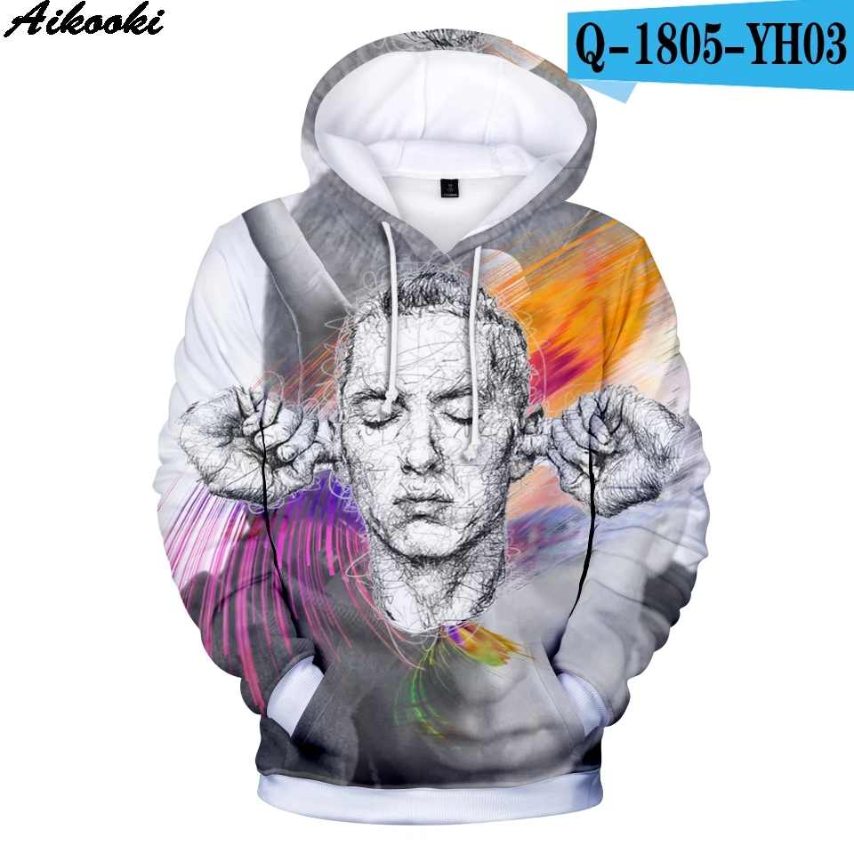 Новое поступление, толстовки EMINEM для мужчин/женщин, осенне-зимняя модная повседневная толстовка в стиле хип-хоп с 3D принтом, толстовка EMINEM, одежда - Цвет: 3D