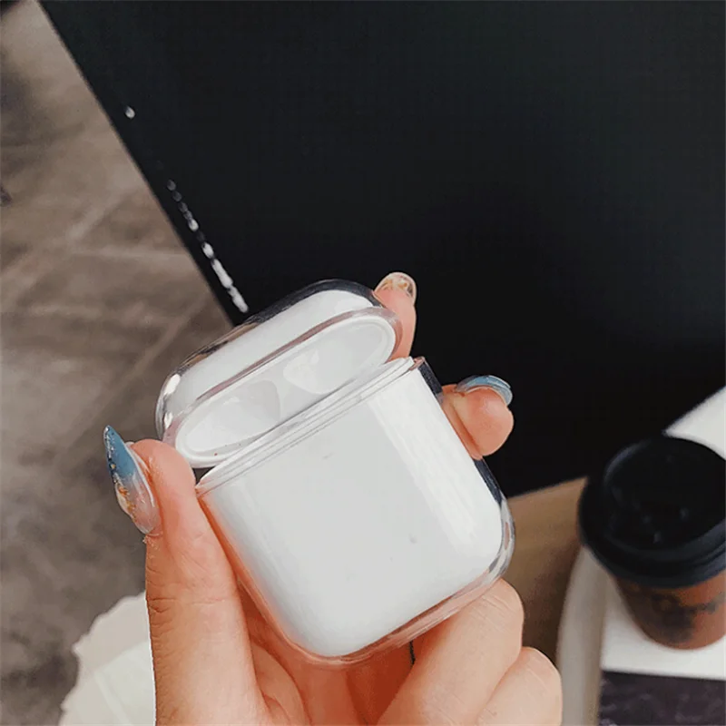 Чехол для наушников AirPods чехол Bluetooth прозрачный жесткий ПК Apple Air Pods 2 1 3 Pro |