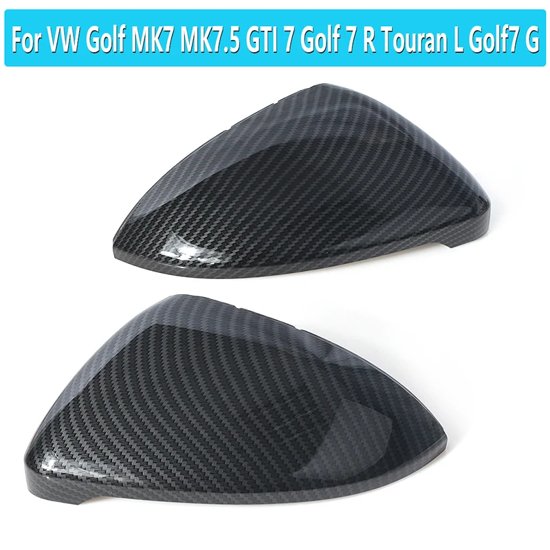 Колпачки для зеркала крыла из АБС углеродного волокна VW Golf MK7 MK7.5 GTI 7 R Touran L Golf7 G 1