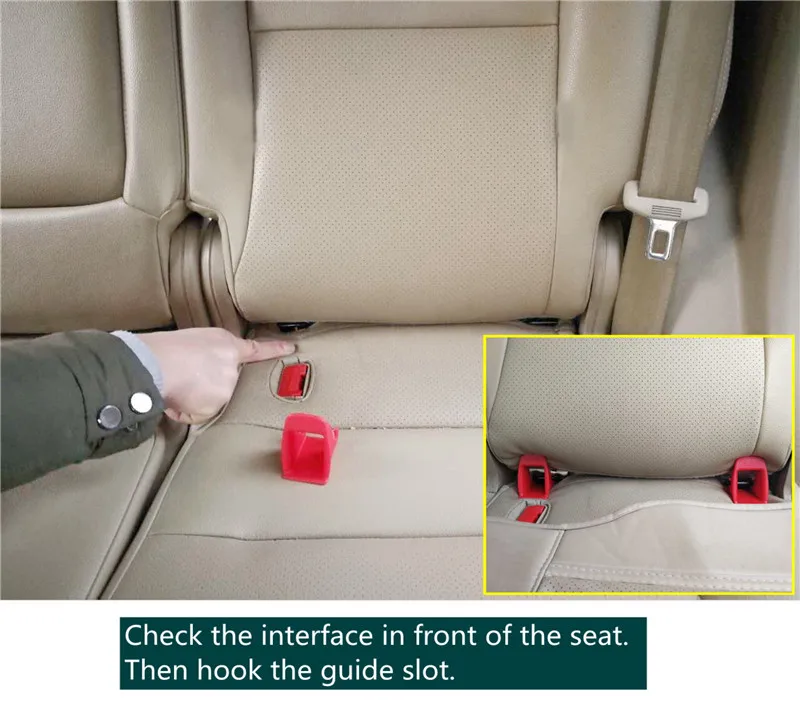 Isofix Защелка Ремня Безопасности адаптер Универсальный ISOFIX крепление база внедорожник автомобильный ремень безопасности кронштейн защелка 5 мм сталь ISOFIX адаптер