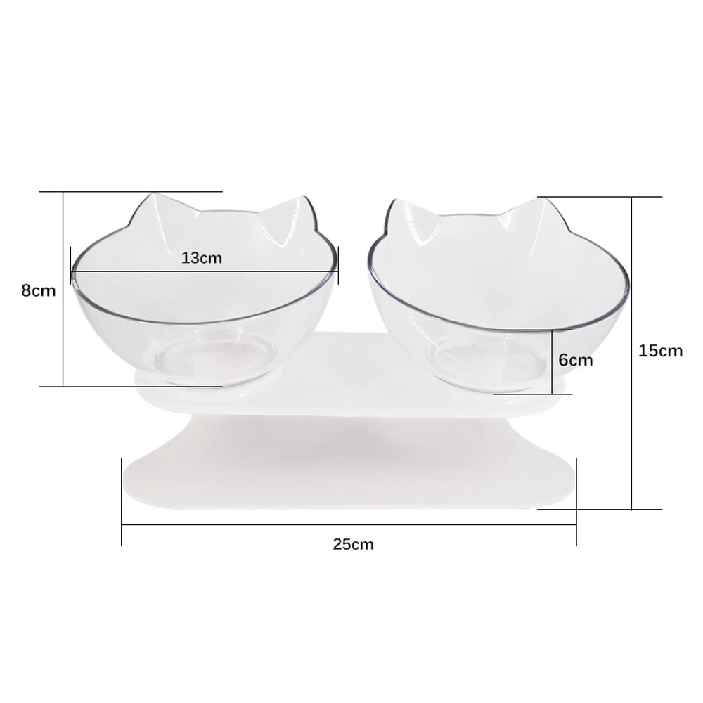 

Double Cat Bowl with Stand Pet Food Non-slip Water Bowls Cat Water Bowl For Cats Food Pet Bowls For Dogs Feeder Product Supplies