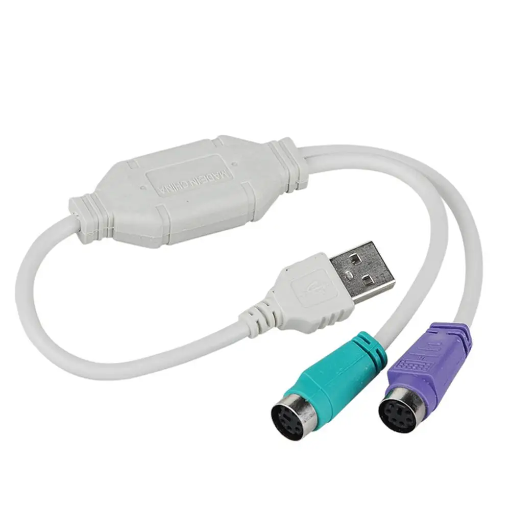 USB к PS/2 клавиатура переходник для мыши папа PS2 Женский круглому порту мышь кабель