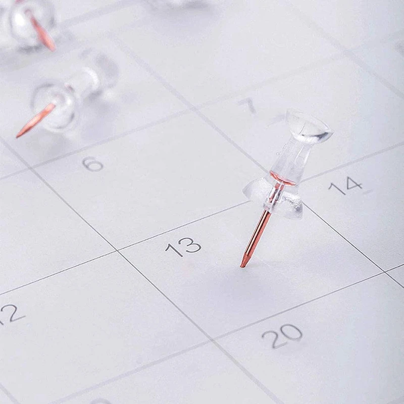 

Push Pins Binder Clips Paper Clips Map Tacks Sets, 5 Styles 500 Pcs Rose Gold Pack for Office, School and Home Supplies