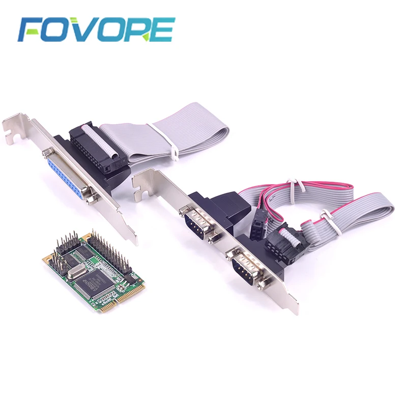 PCI express Серийный DB9 RS232 параллельный DB25 адаптер на 2 порта Последовательный E