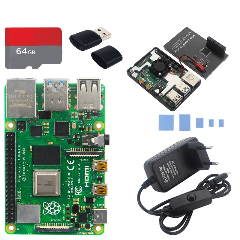 Preise Für Raspberry Pi 4 Modell B 4GB RAM BCM2711 Quad Core Cortex-A72 V8 1,5 GHz 2.4/5,0 GHz WIFI Bluetooth 5,0 RPI 4B