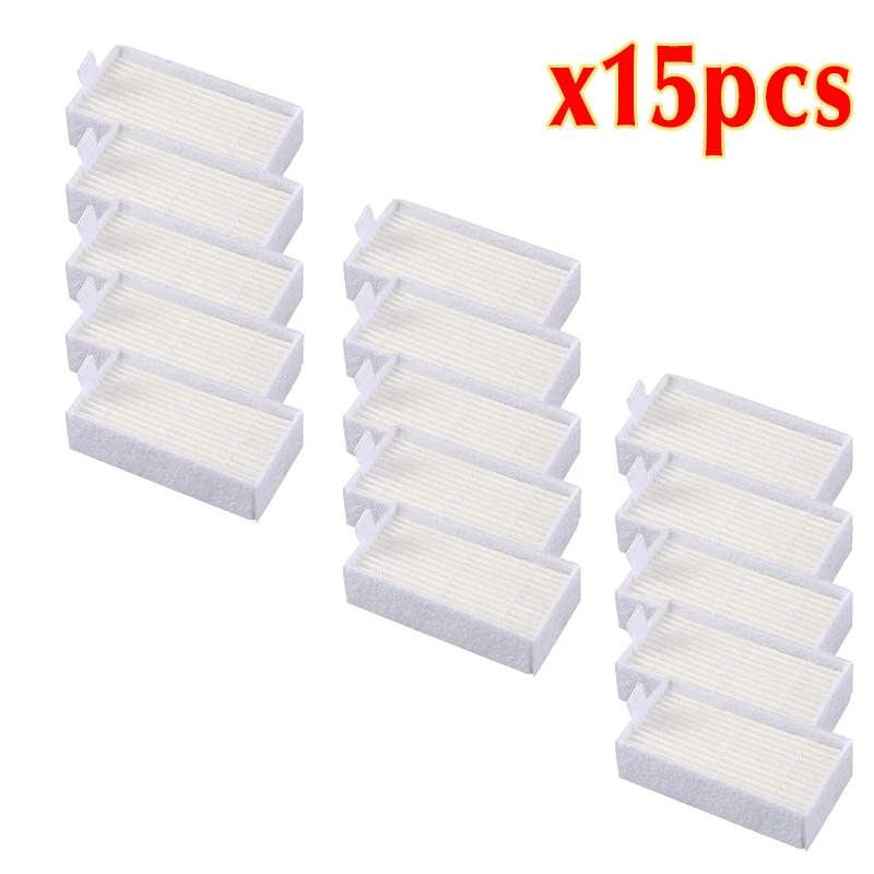 15pcs 8 шт кучи фильтр Швабра Ткань боковая щетка для chuwi ilife v5s life v5 pro x5 V3L V5 V3S V3S pro V50 Запчасти для роботизированного пылесоса - Цвет: 15pcs
