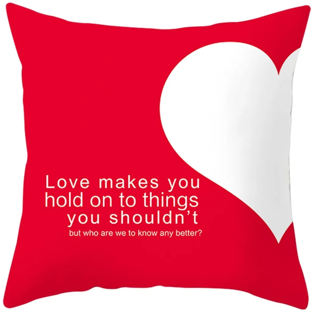 День Святого Валентина Наволочка на подарок нордическая любовь характер узор