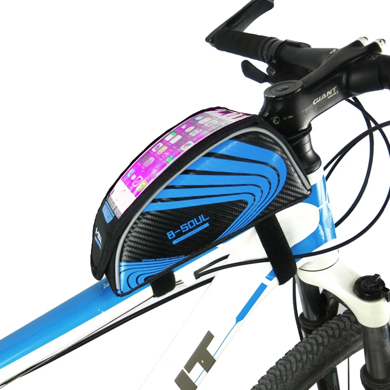 

Bike Bag Frame Front Top Tube Cycling Bag Waterproof 5.5in Phone Case Touchscreen Bag MTB Pack Bicycle Accessories