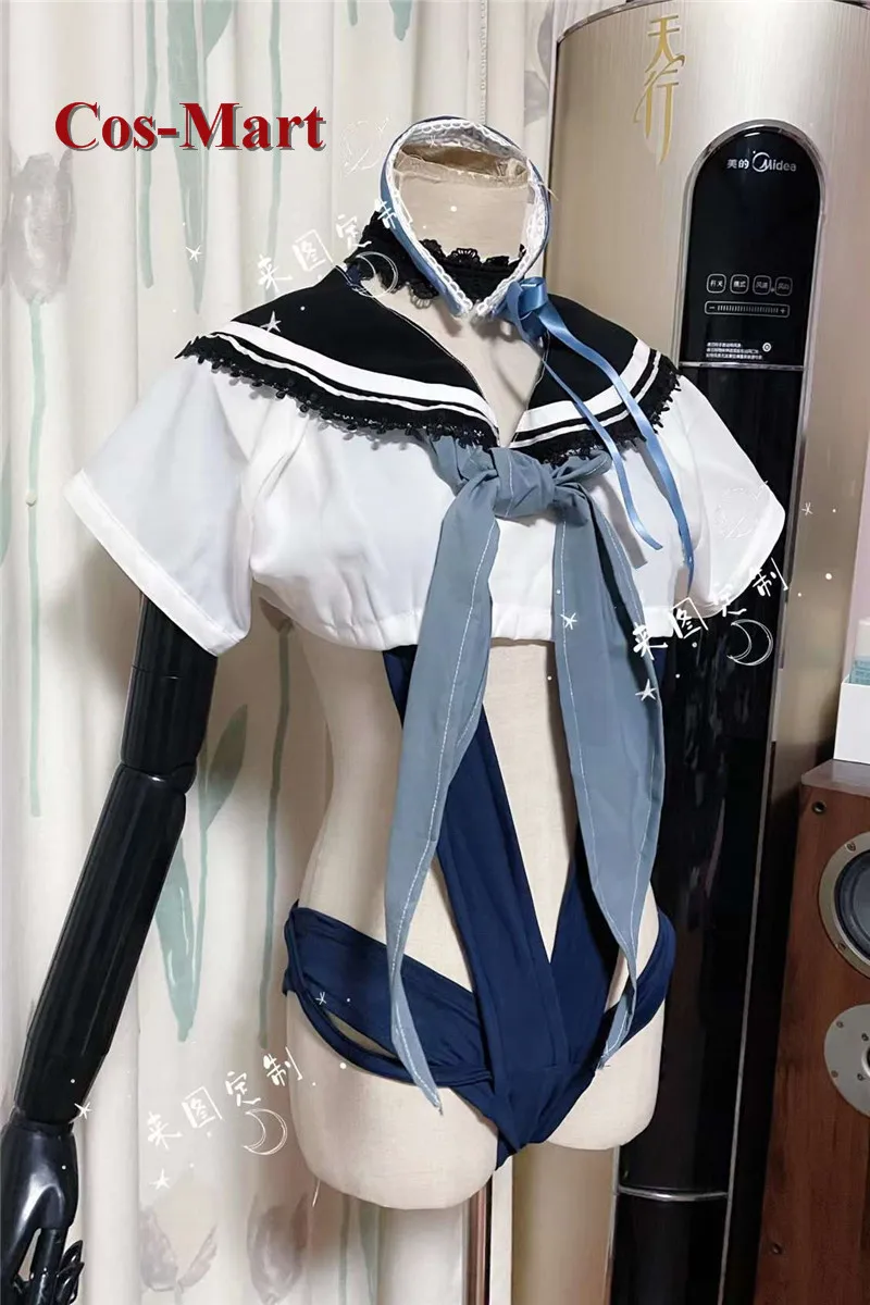

Cos-Mart Game Azur Lane HMS Sirius Cosplay Costume Sweet School Uniform Swinsuit Activity Party Role Play Clothing Custom-Make