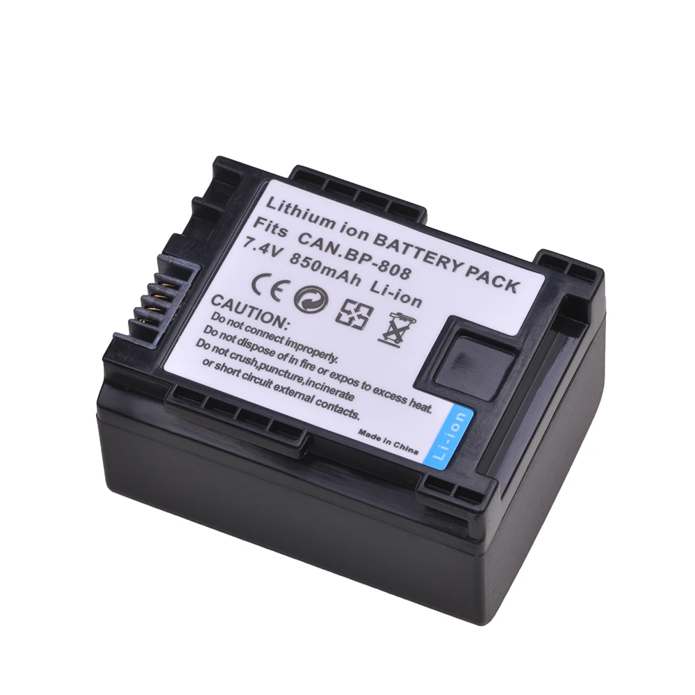 Аккумулятор для Canon FS200 FS21 FS22 FS100 FS11 HF200 HF20 HFS10 HG31 HF100 HF100E HG20 HG21 850 мАч BP BP809 |Цифровые