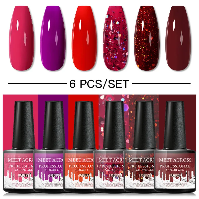 Набор гель-лаков для ногтей 4/6 шт. |