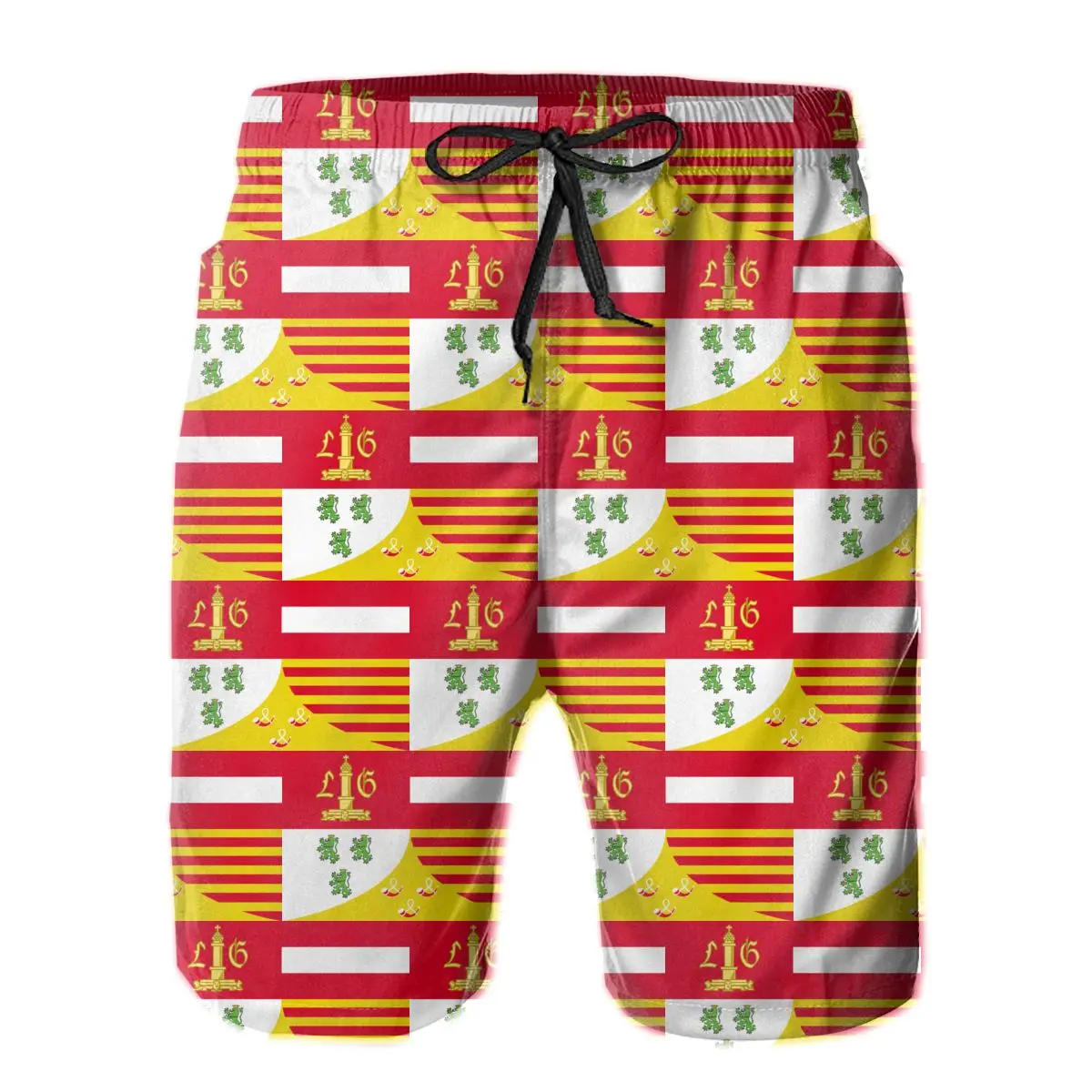 

Beach Breathable Quick Dry Joke Belgian Sports Flag Of The Province Of Liège Hawaii Pants