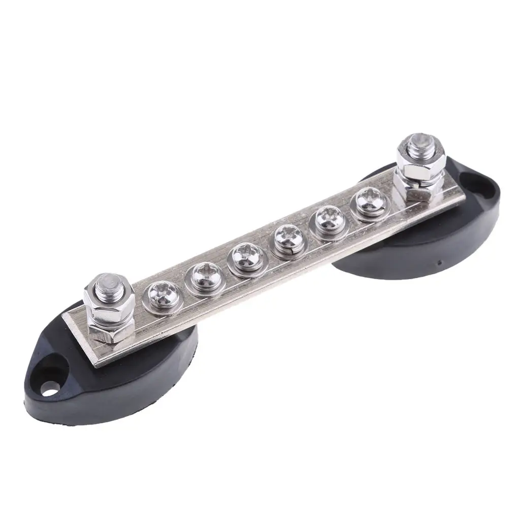 

MagiDeal шина из нержавеющей стали, электрический терминал соединения 6P для морского домов на колесах, плоский рыболовный каноэ, каяк, лодка, ло...