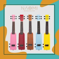 naomi 21 23 electric ukulele kit rainbow ukelele w3 5mm 6 35mm outputs extra string ukulele bag kit for beginnerstudent