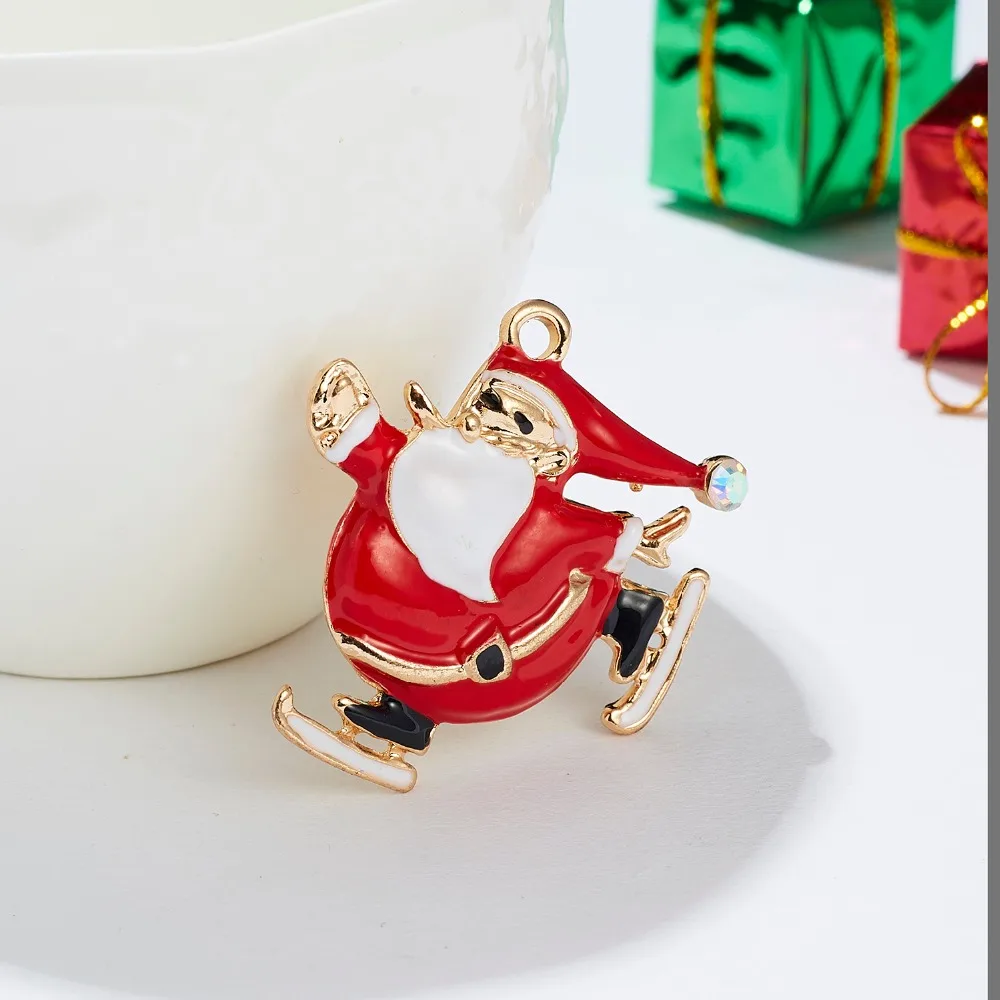 Merry Christmas броши на булавке милый Санта Клаус шляпа прекрасный Лось подарок эмаль значок брошь год Рождество Санта Клаус брошь с животными