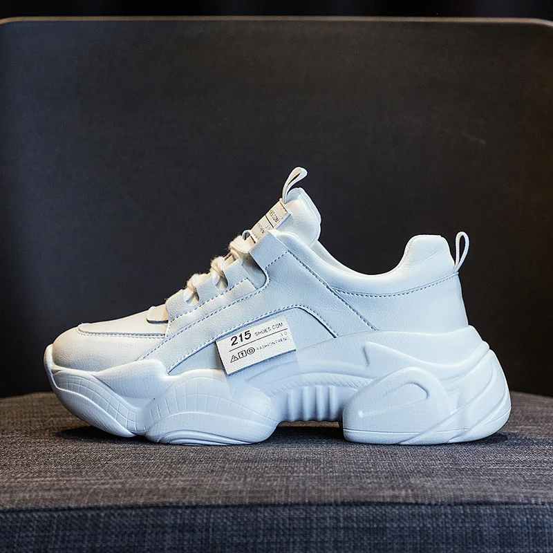 

Old shoes Female autumn and winter Plus cashmere Thick bottom Net Red White Shoes Sports wild Trendy shoes Casual women's shoes