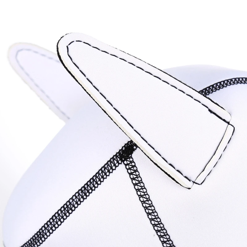 Маска на голову с животным белая маска капюшоном для щенка все лицо всю