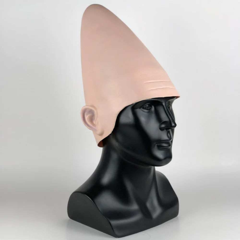 Conehead Маска Из Латекса инопланетянина Косплей яичная голова конические маски шлем Хэллоуин Карнавал вечерние реквизит