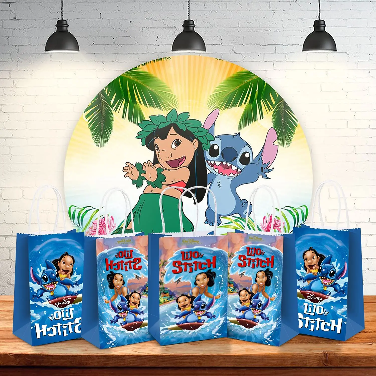 Набор одноразовой столовой посуды Disney Lilo &amp Stitch тематические праздничные товары