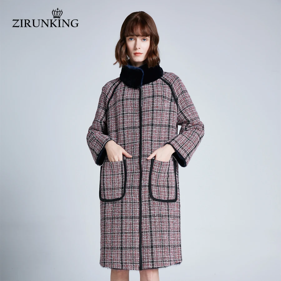 ZIRUNKING Новая женская шуба из натурального меха норки женские двусторонние шубы
