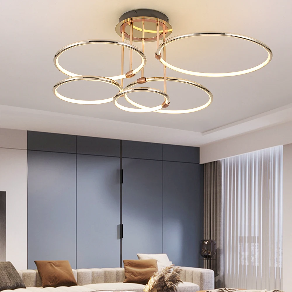 Современная светодиодная потолочная лампа роскошный светильник для гостиной