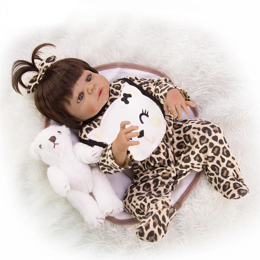 Черная кукла афроамериканская Кукла reborn baby girl lifelike 23 &quotполностью силиконовая