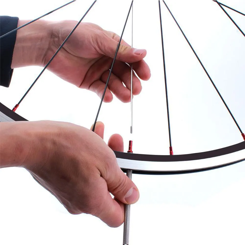 

Bike Durable Spoke Perforator Bicycle Wheel Repair Tool With Hex Wrench & Screw Highway Fixed Gear Fold Bicycle Tool Sliver