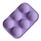 Силиконовая 3D форма для выпечки с 6 отверстиями, форма для полушариков, форма для шоколада, кексов, тортов, форма сделай сам для маффинов, посуда для выпечки, кухонные инструменты