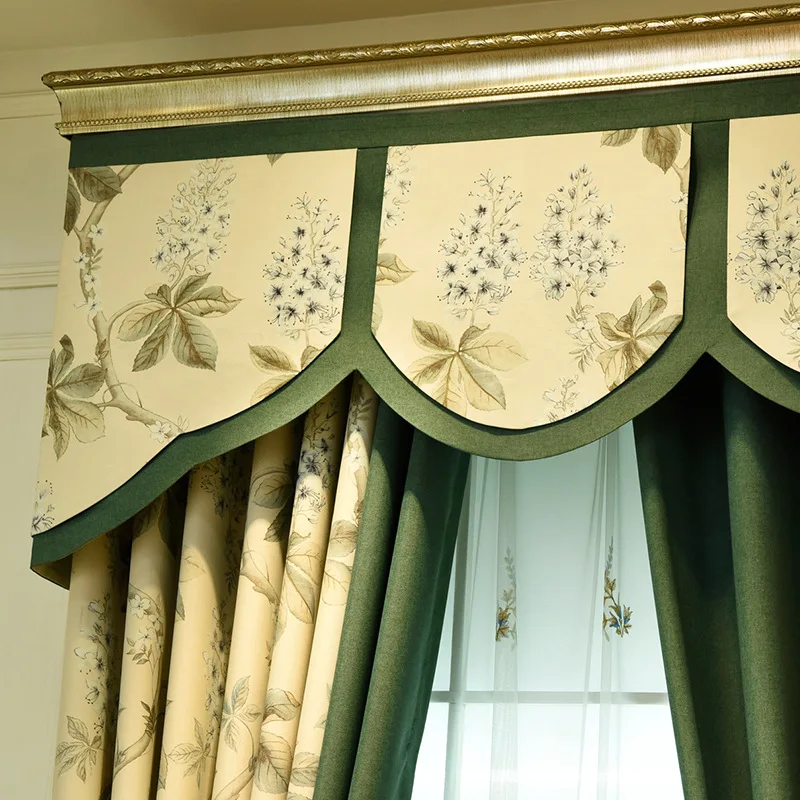 Simple American Nordic Style for Study Bedroom Cotton and Linen High Shading Stitching Printing Curtains Living Room | Дом и сад