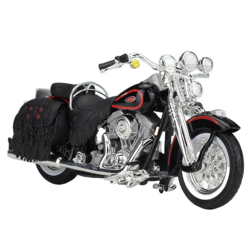 

Motorcycle Simulation Alloy Model 1:18 Harley 1998 FLSTS Heritage Springe Collection Ornaments Birthday Gifts Toys Boys Gifts