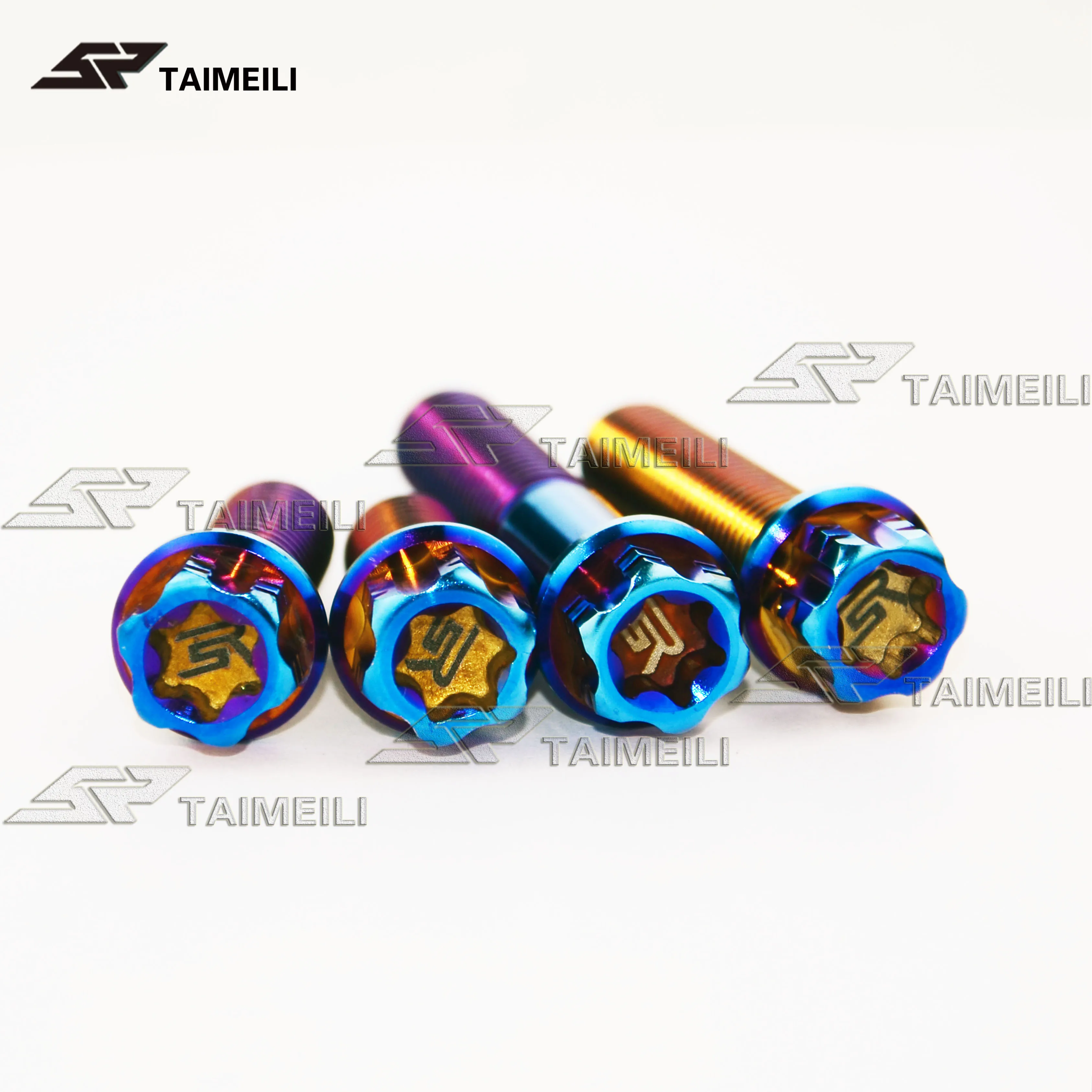 Титановый винт TAIMEILI с фланцевой головкой torx M6M8M10x15/2025/3035/40/55/60/70 мм шаг резьбы винта