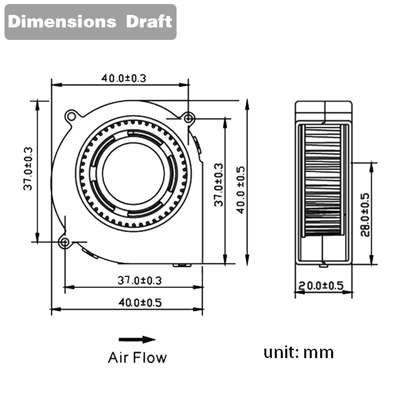 2PCS 3D Printer Fan 40mm 4020 Turbo Blower 24V 12V 5V Ball Bearing Cooling x 20mm for Parts | Компьютеры и офис
