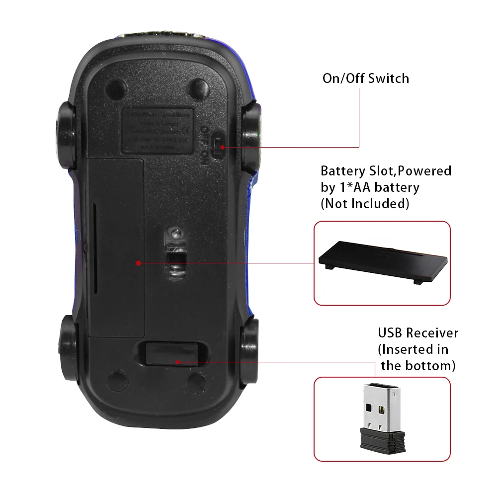 CHYI Wireless Optical Car Mouse Ergonomic 1600 DPI Coupe Racing Automobile Sportscar Mice 2.4Ghz Sem Fio Rato Roadster Super Car|mouse