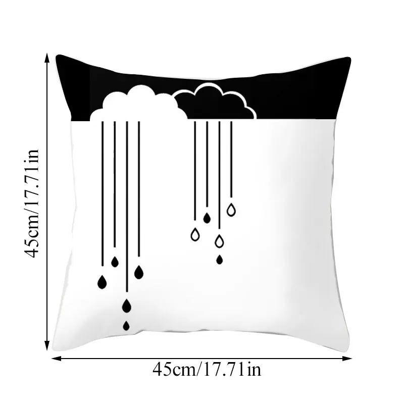 Наволочка для подушки с мультяшным розовым изображением свиньи кролика