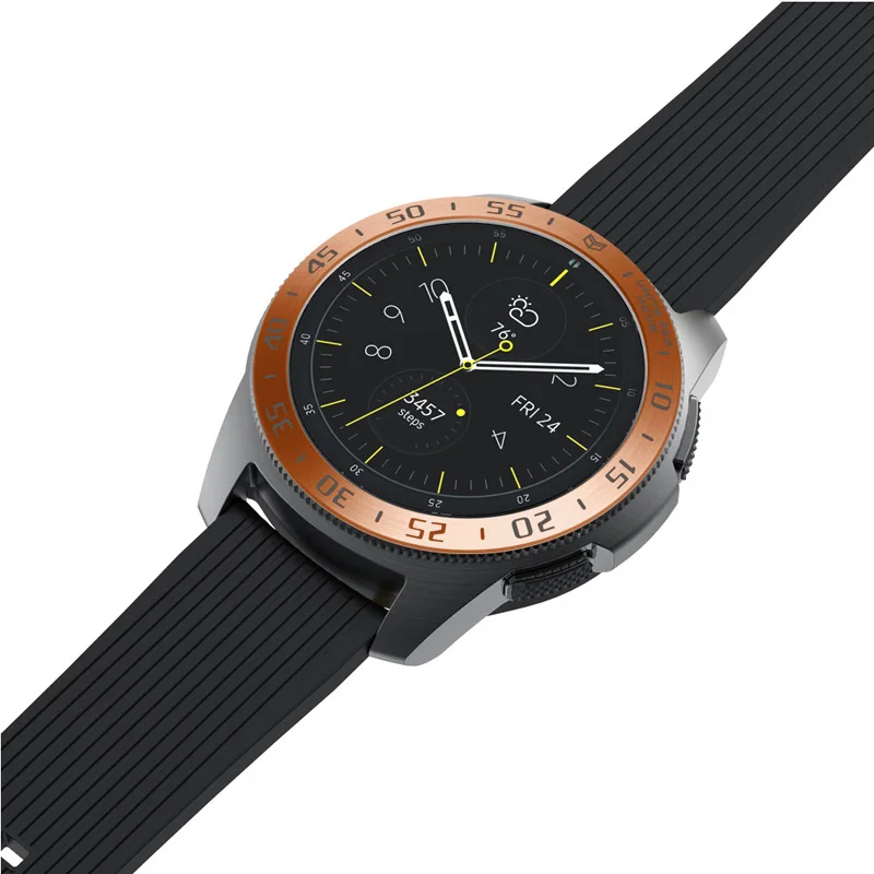 Ободок кольцо клейкая крышка против царапин Металл для samsung Galaxy Watch 42 мм