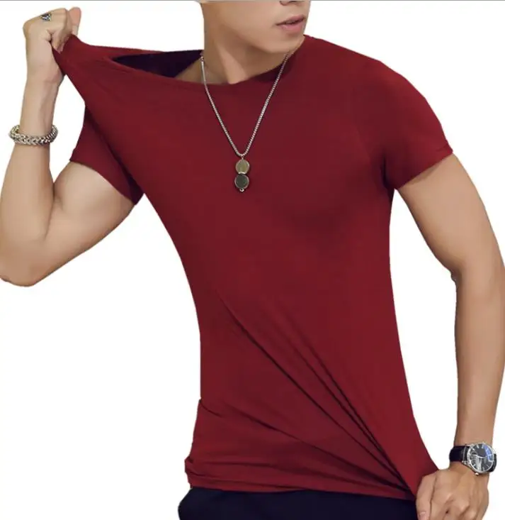 

2021 summer Short sleeved v-neck men's T-shirt 21804-225