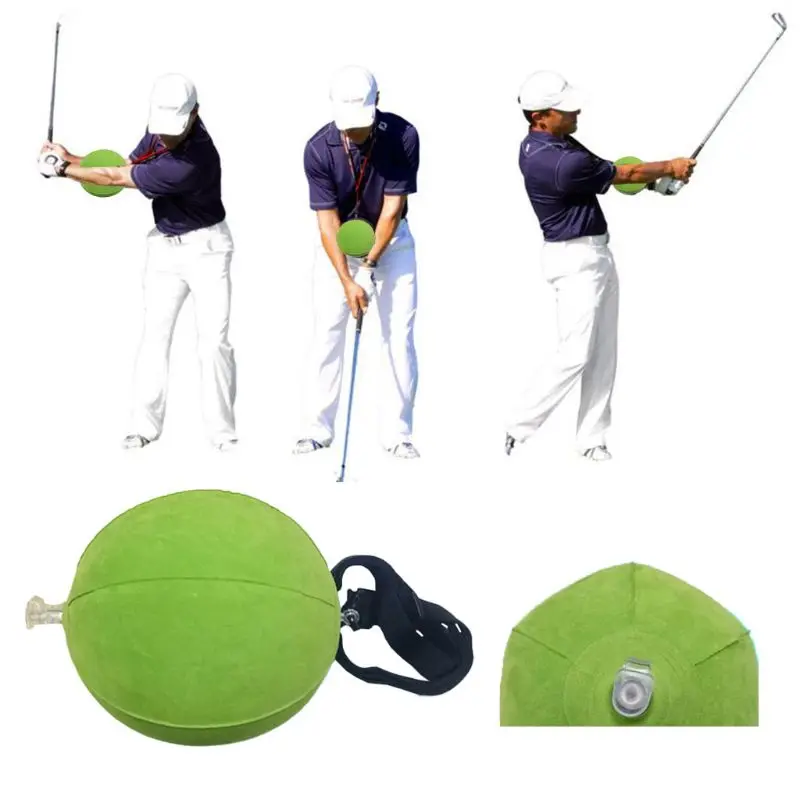 

Smart Inflatable Ball Golf Swing Training Aid Assist Improve Skills Posture Part