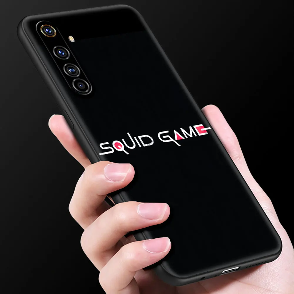 squid game tv show shockproof case for realme c3 8 pro bag fundas silicone soft tpu back cover for realme 6 7 pro c21 shell bag free global shipping