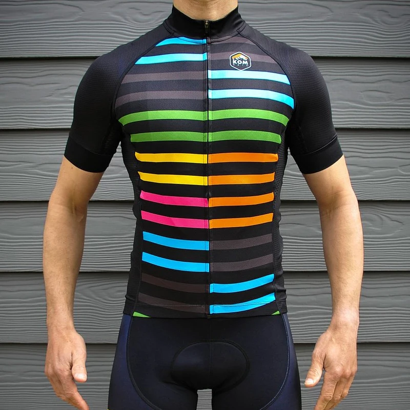 Bycicle cyclng Джерси Набор KOM Pro team летний велосипед mtb дорожный короткий рукав