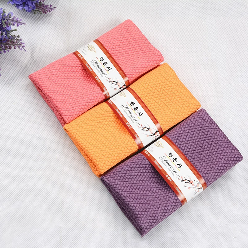 

3Pcs Water Kitchen Absorbable Cleaning Glass Cloth Wipes Table Window 30 * 40CM Q0KA