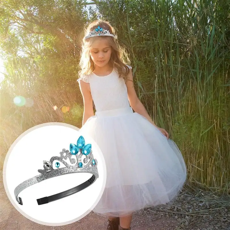 

1pc Girl Birthday Rhinestone Crystal Party Bridal Crown Rhinestone Headdress Hair Hoop