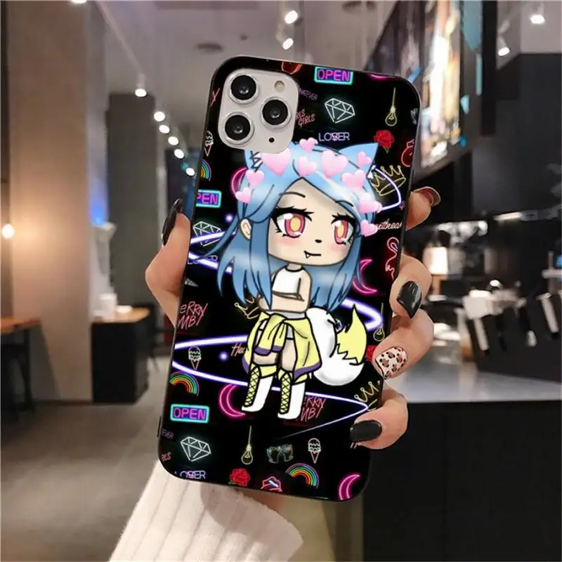 

HPCHCJHM Social game Gacha Life Soft Rubber Phone Cover for iPhone 11 pro XS MAX 8 7 6 6S Plus X 5S SE 2020 XR case