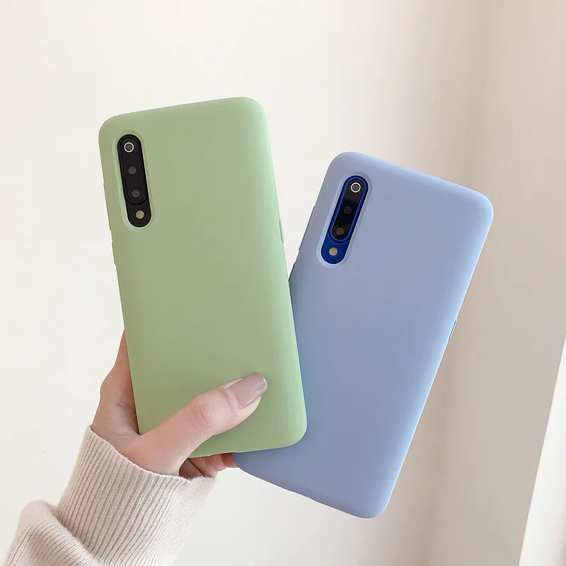 Силиконовый чехол для телефона Xiaomi 9 ярких цветов с защитой от падения - купить по