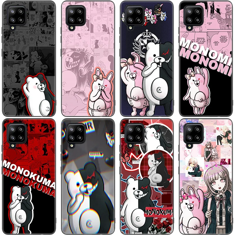 Cute Danganronpa Monokuma Monomi Case For Samsung Galaxy A12 A02S A22 A32 A52 A72 A71 A51 A41 A31 A21 A11 A50 A70 A10 A20S Cover